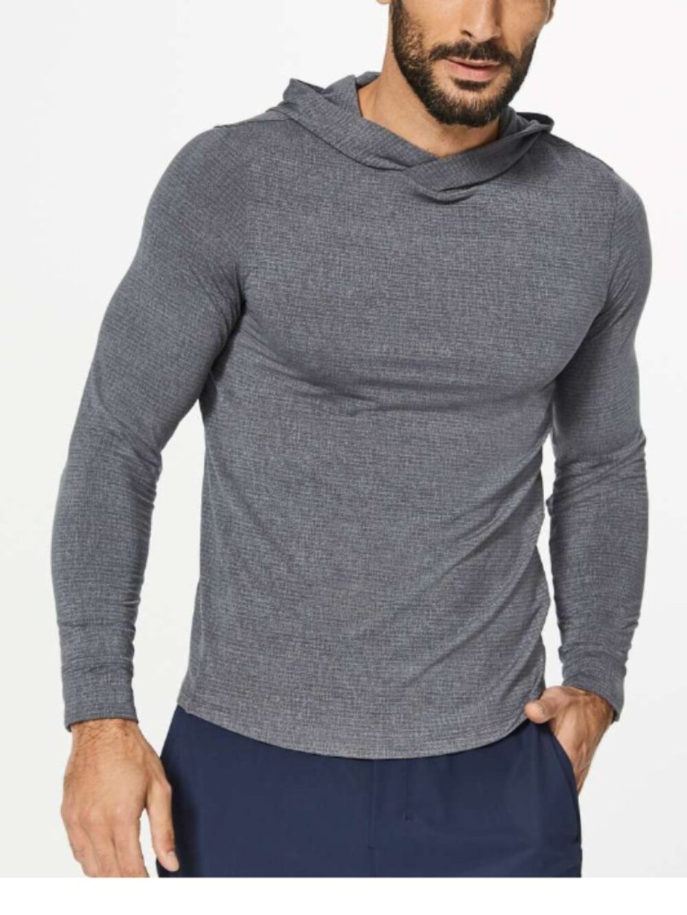 Lululemon Repetition Hoodie Heathered Dark Ash gray shirt top m medium